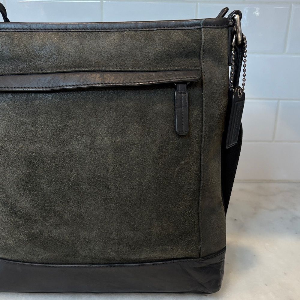 Coach Crossbody Purse Handbag Leather Camden Suede Messenger Bag Pocketbook - Picture 4 of 16